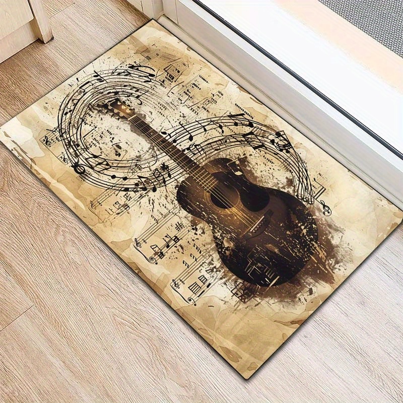 Commercial Printing Paper - Vintage Distressed Acoustic Guitar Musical Note