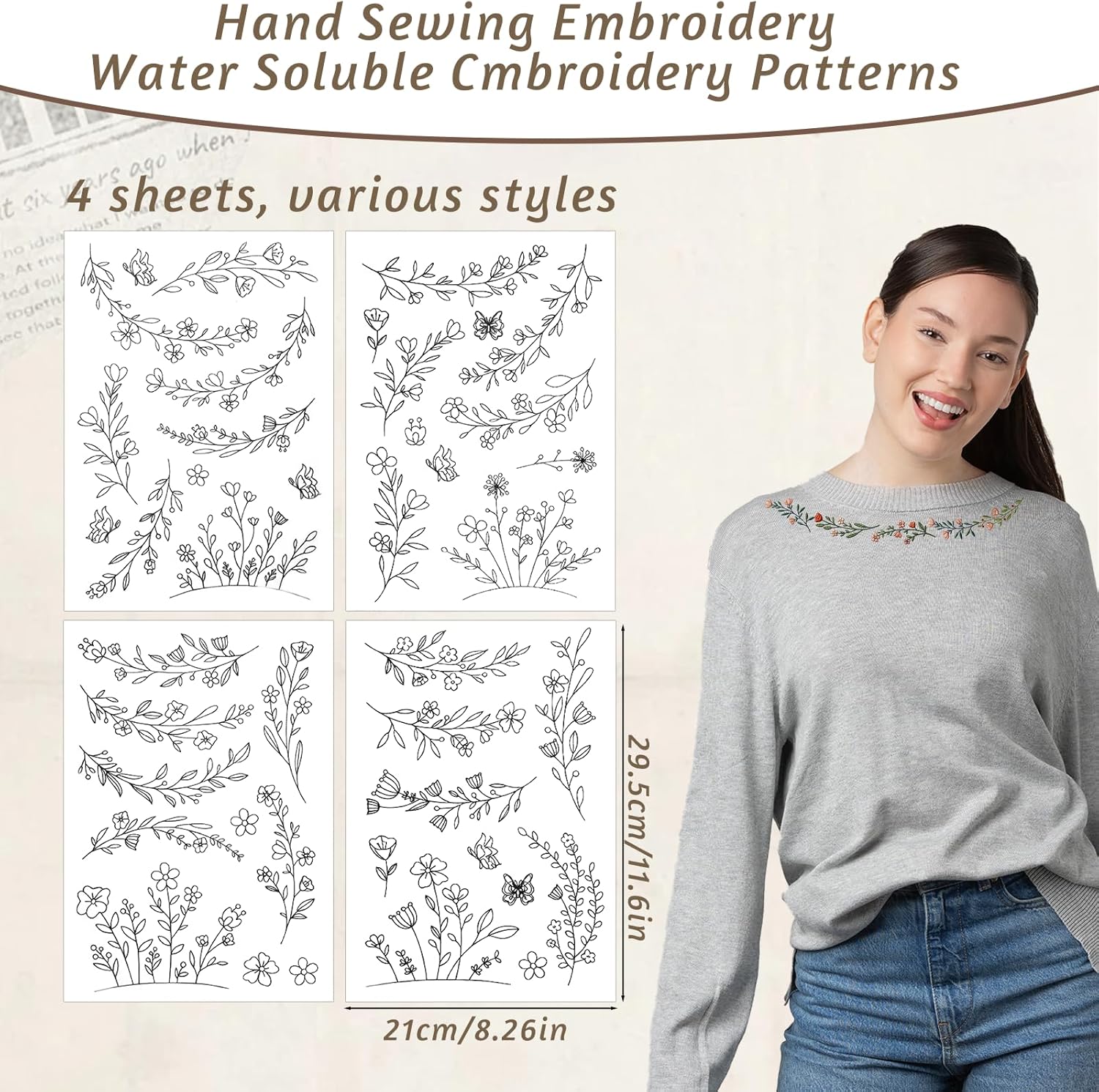 Stick & Stitch Water Soluble E - đánh giá và giá Embroidery Stabilizer Backing