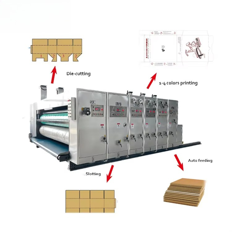 Automatic 4 Color Cartoning Pr - đánh giá và giá Die Cutting Machine
