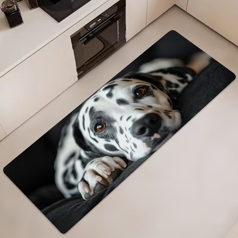 Cute Black Pug Dog Runner Rug  - đánh giá và giá Commercial Wrap Printing