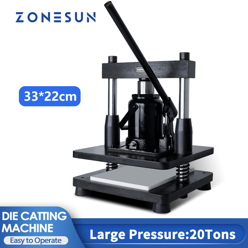 ZONESUN 20T Hydraulic Leather  - đánh giá và giá Die Cutting Machine