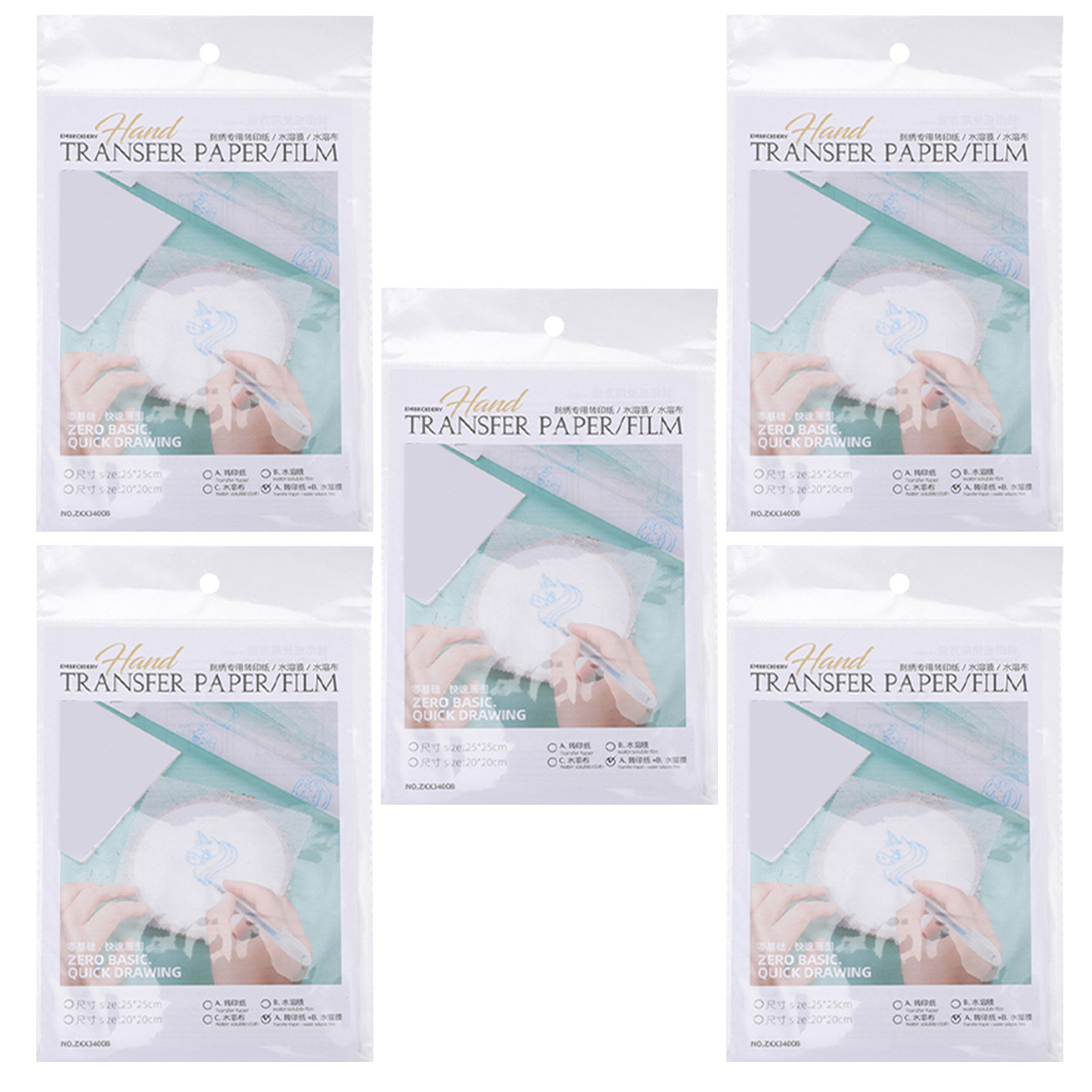 20Pcs Water Soluble Embroidery - đánh giá và giá Embroidery Stabilizer Backing