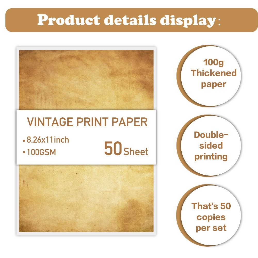 50 Sheets Vintage Stationery W - đánh giá và giá Commercial Printing Paper