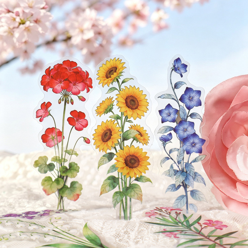 Vintage Bouquet Flower Sticker - đánh giá và giá Commercial Printing Paper