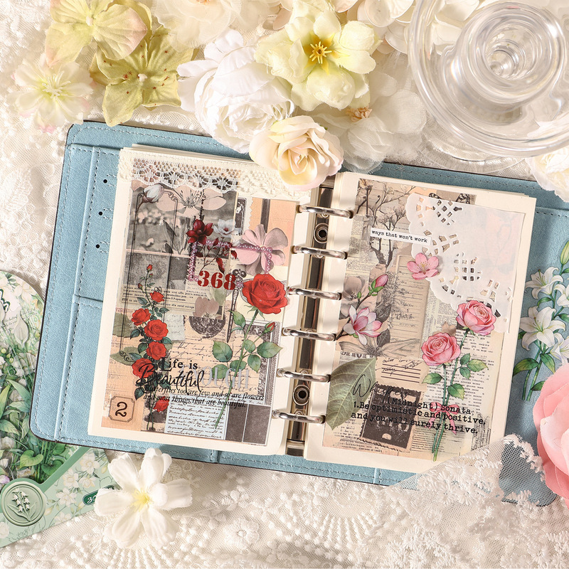 Vintage Bouquet Flower Sticker - đánh giá và giá Commercial Printing Paper