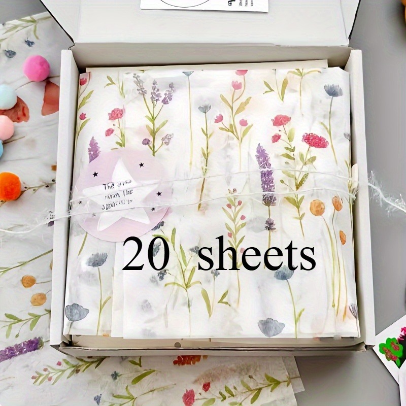 20 Sheets Lavender Print Gift  - đánh giá và giá Commercial Printing Paper